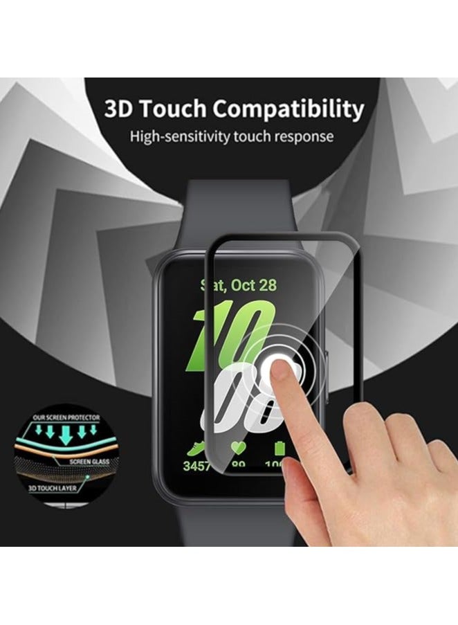 Screen Protector for Samsung Galaxy Fit 3 Ultra Clear PMMA Curved Film Soft Protective Full Coverage Film Accessories Compatible with Samsung Watch Fit 3  - Image 3