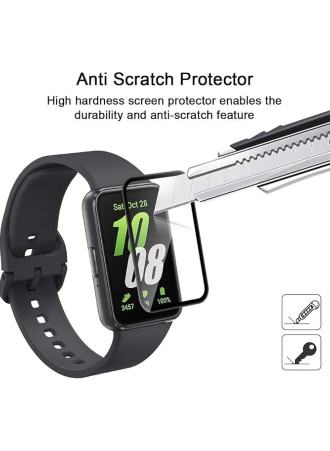 Screen Protector for Samsung Galaxy Fit 3 Ultra Clear PMMA Curved Film Soft Protective Full Coverage Film Accessories Compatible with Samsung Watch Fit 3  - Image 5