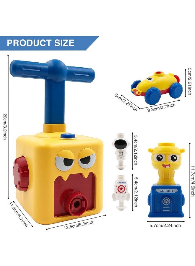 Galaxy Hi-Tech Balloon Launcher Car Toy Set, Balloon Powered Car Toys, Balloon Racers Toy with Pump Creative Inflatable Racing Car for Kids Intelligence Education Children's Toys-Multicolour - Image 4