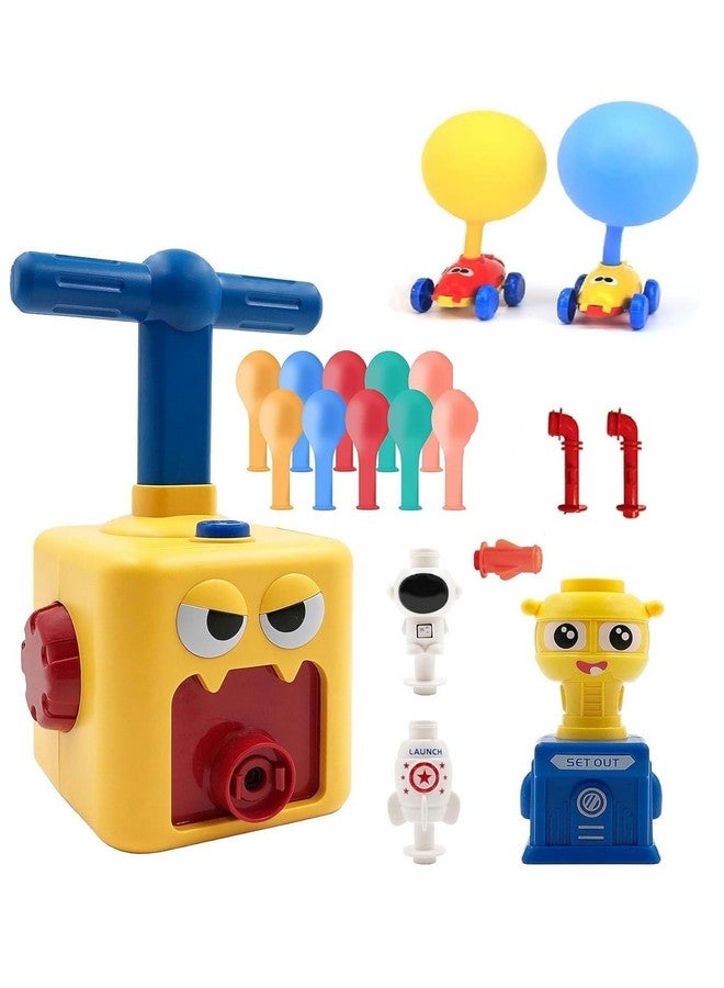 Galaxy Hi-Tech Balloon Launcher Car Toy Set, Balloon Powered Car Toys, Balloon Racers Toy with Pump Creative Inflatable Racing Car for Kids Intelligence Education Children's Toys-Multicolour - Image 1