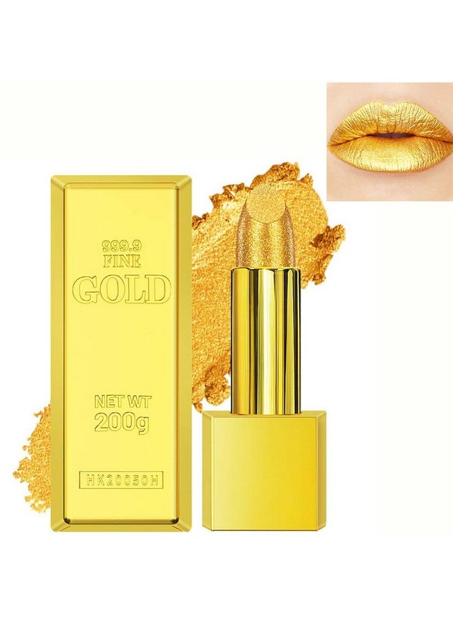 BEUKING Gold Lipstick Velvet Nude Red Pink Lip Tint Nonsmudge High Pigment Not Fade Smooth Longlasting Wear Nonstick Cup Waterproof Matte Lady Lip Gloss For Girl Women Lady Daily Lip Makeup (7) - Image 1