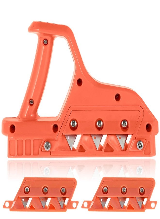 HOTBEST Plasterboard Fast Cutter, Plasterboard Edger, Precise 45° 60° Gypsum Board Hand Plane with 10 Blades, Drywall Edge Chamfer Woodworking Hand Tool Cutting for Drywall Plasterboard (45°+60°) - Image 1