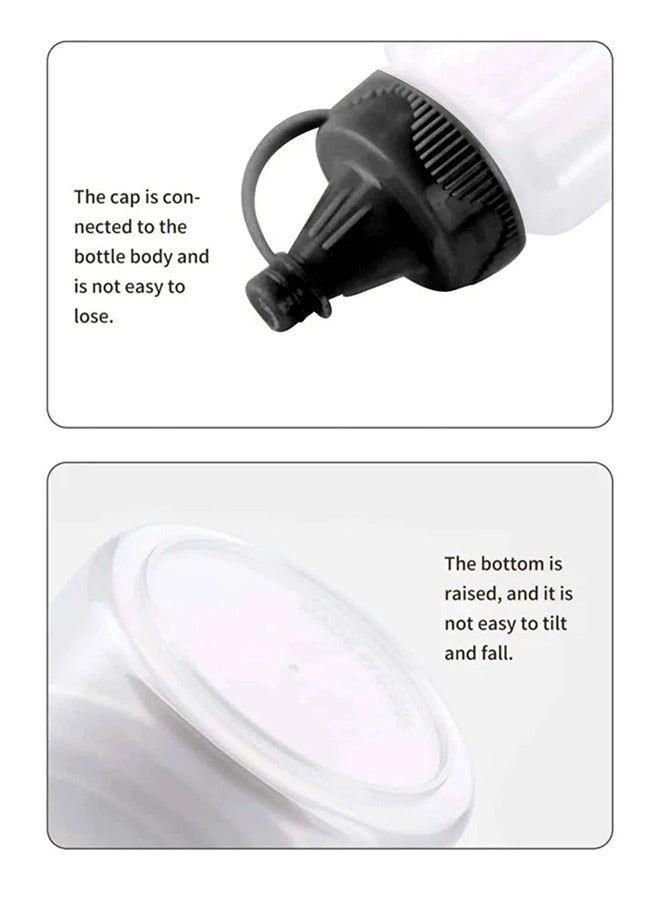 4-Piece Squeeze Bottle For Sauces, Outdoor Barbecue, Picnic, ketchup and any Sauce Distribution Bottle (Black) - Image 3