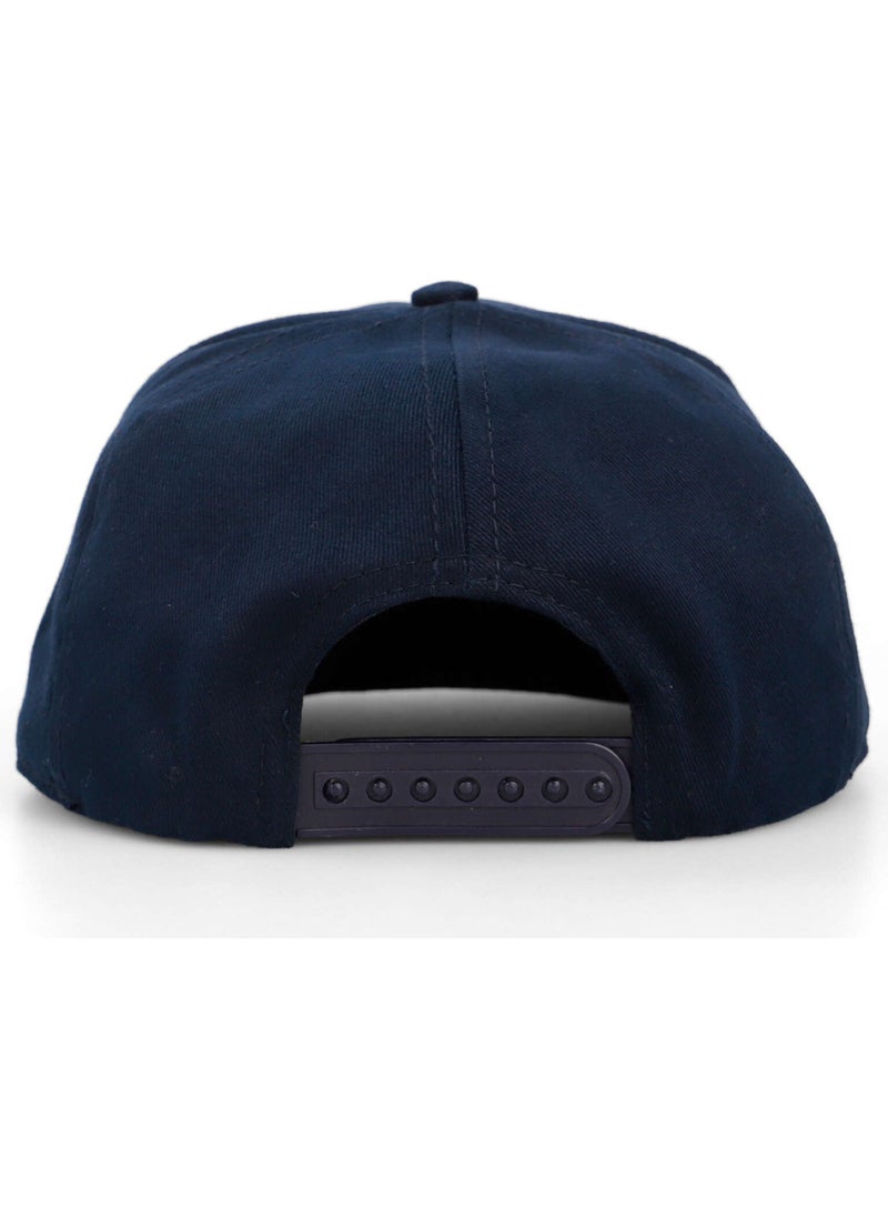 Black Börk BlackBörk V2 Hip Hop Kids Panda - Unisex Navy Blue Kids Hat (Cap) with 4 Code Logo  - Image 5