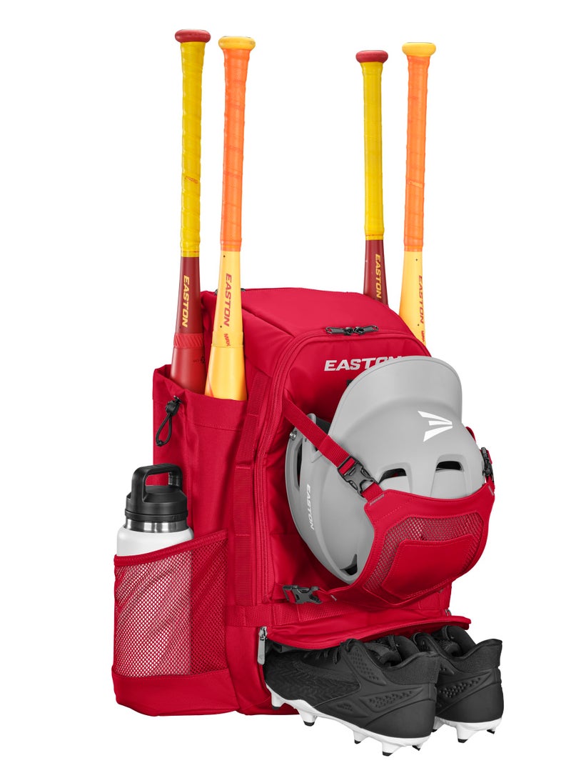 Easton | Walk-Off Ethos Backpack Equipment Bag | Baseball & Softball | Red - Image 1