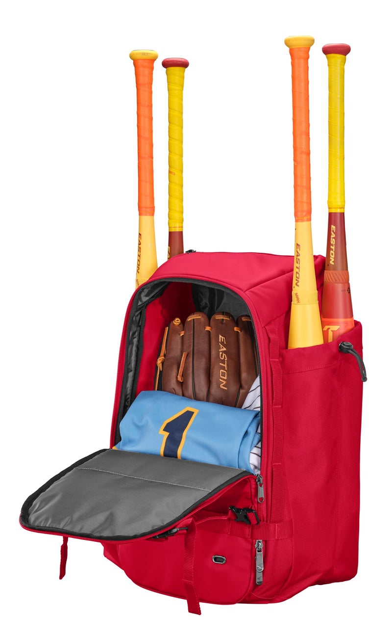 Easton | Walk-Off Ethos Backpack Equipment Bag | Baseball & Softball | Red - Image 4