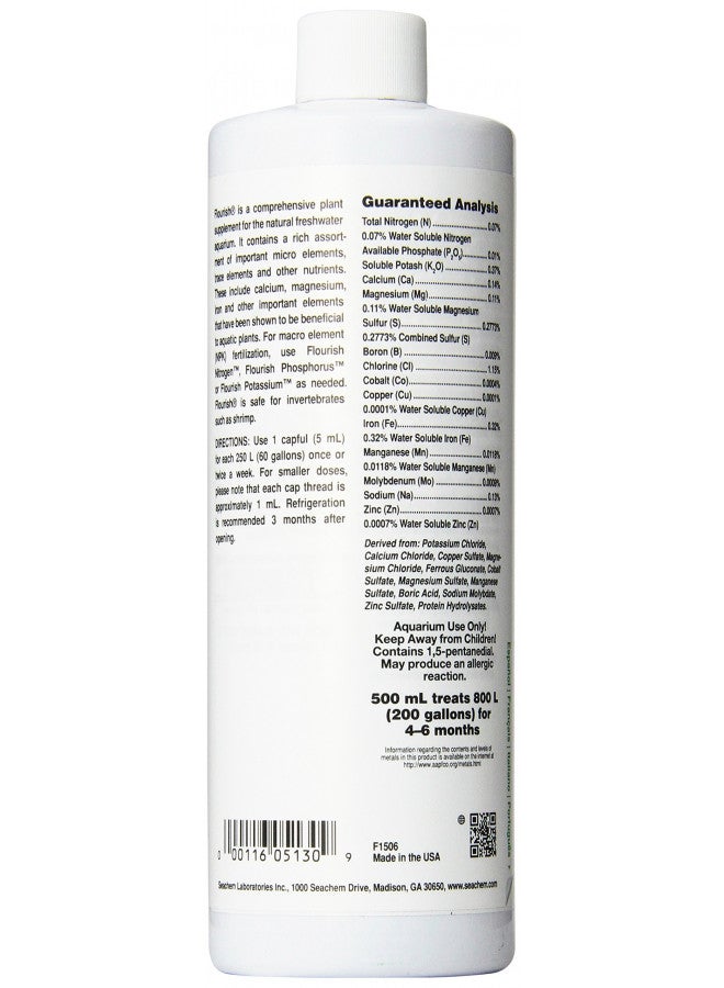 Seachem Flourish Freshwater Plant Supplement 500 ml - Image 1