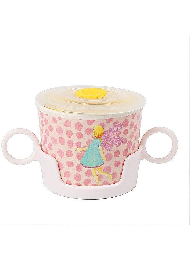 shopwithgreen 7Pcs/Set Bamboo Kids Dinnerware Set - Children Dishes - Food Plate Bowl Cup Spoon Fork Set Dishware, Cartoon Tableware, Dishwasher Safe Kids Healthy Mealtime, BPA Free - Image 4