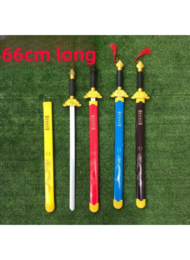 (Collection Of Swords) Children's Wooden Toys Samurai Sword Sword Green Dragon Sword Temple Fair Street Stall Selling Toys-Color:Xuanwu Excalibur  - Image 4