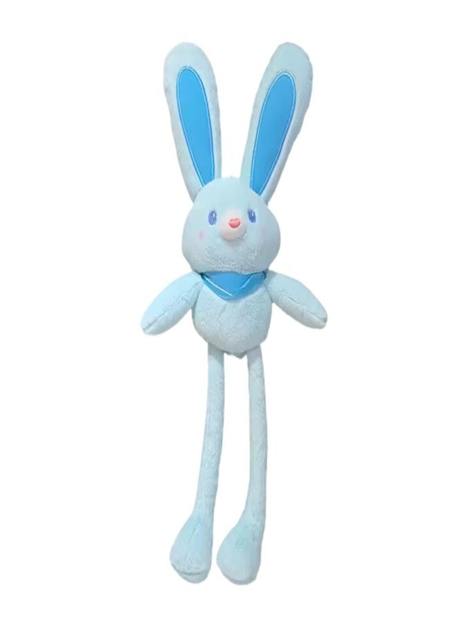 TechMax Solution Cute Blue Stretch Ear Bunny Plush - Image 1
