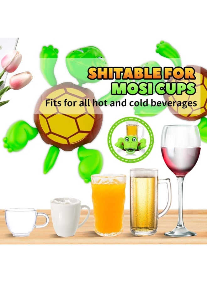 Generic Funny Turtle Cup Stand – Expression-Changing Mug Holder with Anti-Slip Base, Heat-Resistant Coaster Stand for Coffee & Tea Cups – Cute Desk Accessory – Green – 1pcs - Image 4