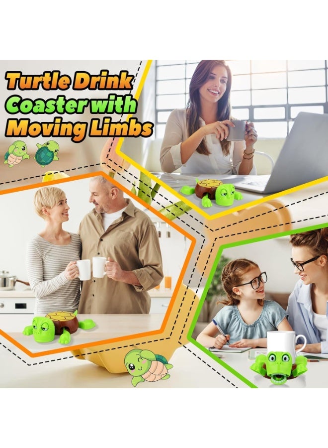 Generic Funny Turtle Cup Stand – Expression-Changing Mug Holder with Anti-Slip Base, Heat-Resistant Coaster Stand for Coffee & Tea Cups – Cute Desk Accessory – Green – 1pcs - Image 5