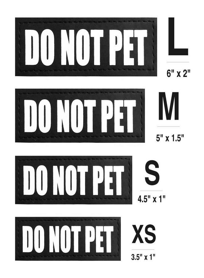 Fairwin Do Not Pet Dog Patches, Reflective Removable Dog Tags for Service Vest Dog Harness - Image 4
