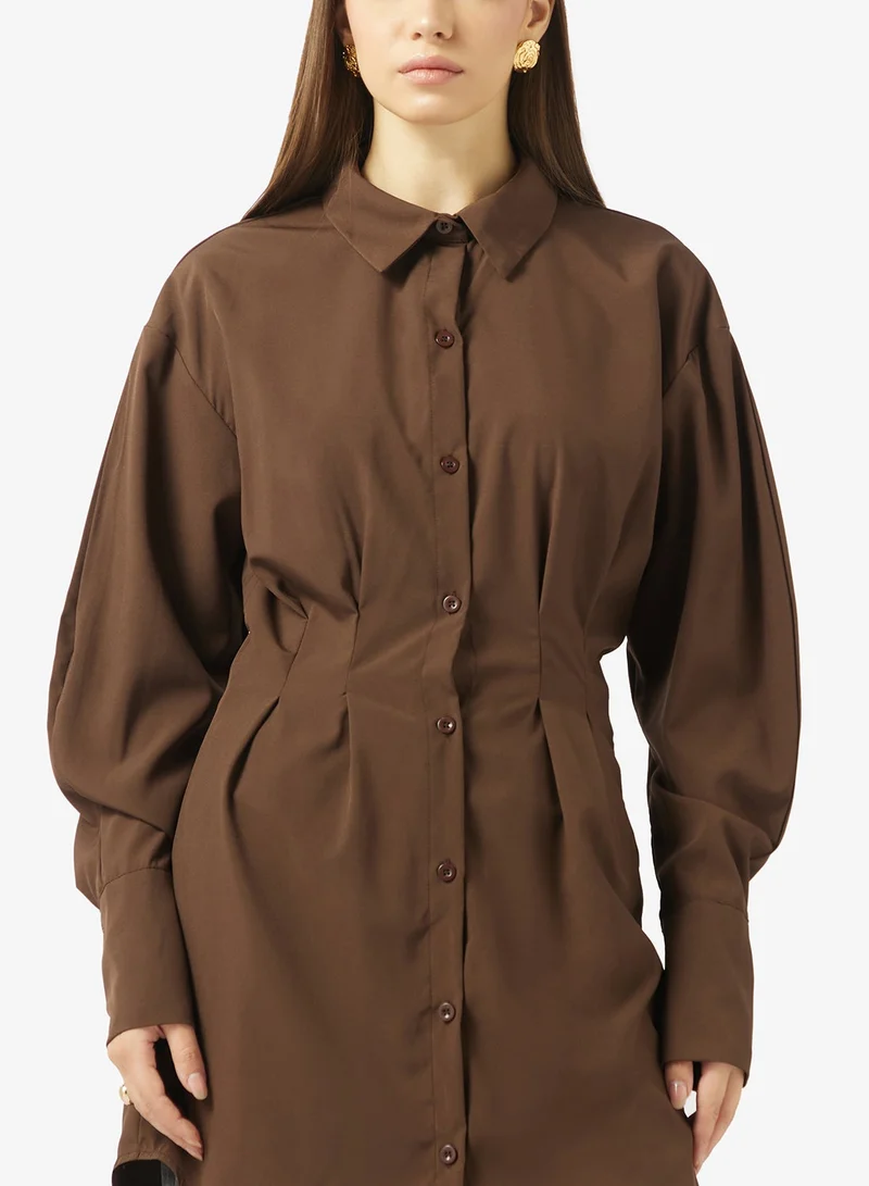 Ella  Longline Button Down Shirt for Women | Best Price UAE