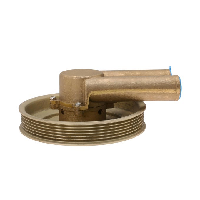 57 Crank Mounted Sea Water Pump For Volvo Penta Engines 43 50 57 Replaces 21214599 3862482 3812693 With Serpentine Belt Pulley