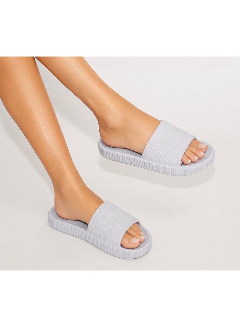 Cloud Slides Sandals, Waterproof PVC Slippers, Non-Slip Durable, Lightweight Cushioned Shower Pool Bathroom House Slides - Image 2