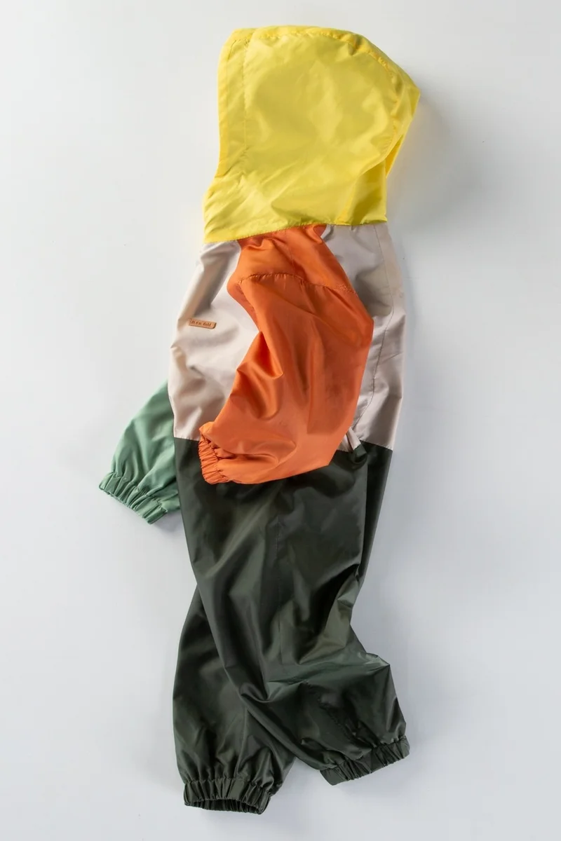 Podium Giyim Podium Clothing Cool Cotton Lined Hooded Kids Raincoat Overalls Coat