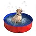 PETMAKER Portable Dog Pool for Large Dogs Foldable Plastic Bathing Tub with Drain and Carrying Bag for Pets and Backyard Play with Kids by PETMAKER Blue - Image 3