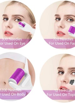 6 In 1 Derma Roller Kit, Microneedling System Roller For Face