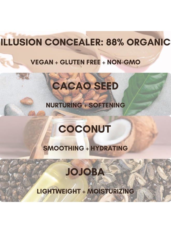 BaeBlu Organic Concealer, FULL Coverage Cover Up, 100% Natural, Made in USA, Paradise - Image 5