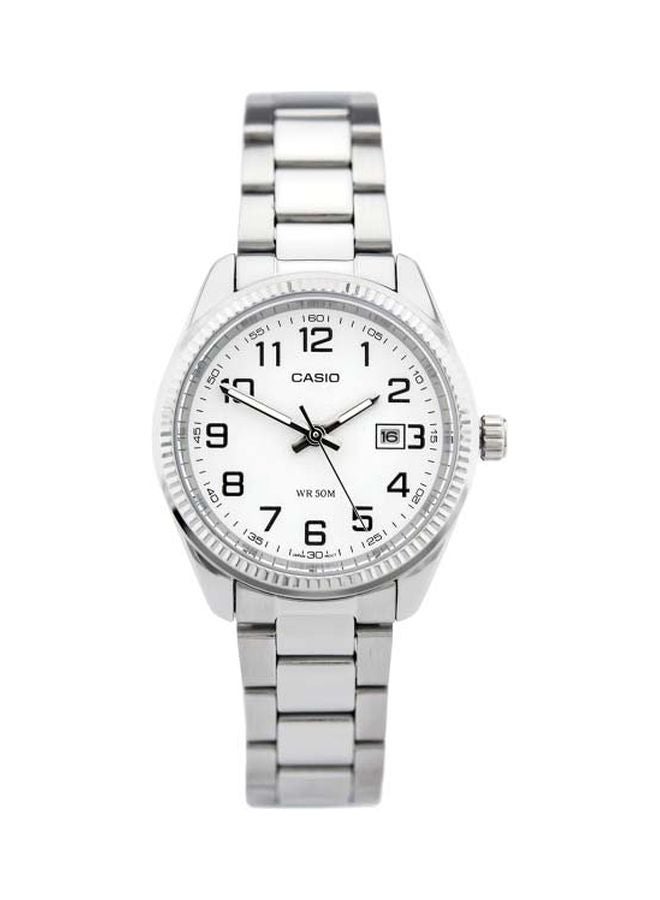 CASIO Men Stainless Steel Analog Wrist Watch LTP-1302D-7BVDF - 32 mm - Silver - Image 1