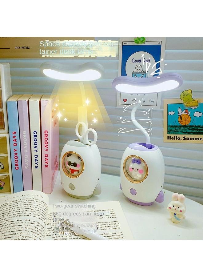 الأزرق جي دبليو جديد لطيف الحيوانات الأليفة USB قابل للطي ، ضوء طاولة صغير قابل للطي ، قراءة سطح المكتب تعلم حماية العين LED مصباح طاولة النوم - Image 5