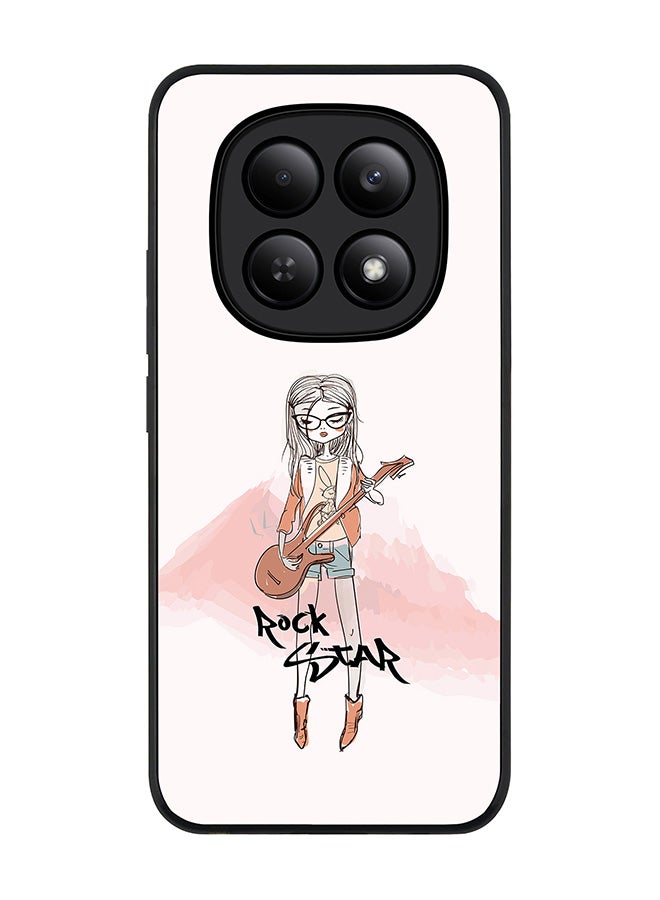 For Xiaomi Redmi Note 15 4G Case,Slim fit Camera Protection, Shockproof Thin Phone cover  - Rockstar Girl