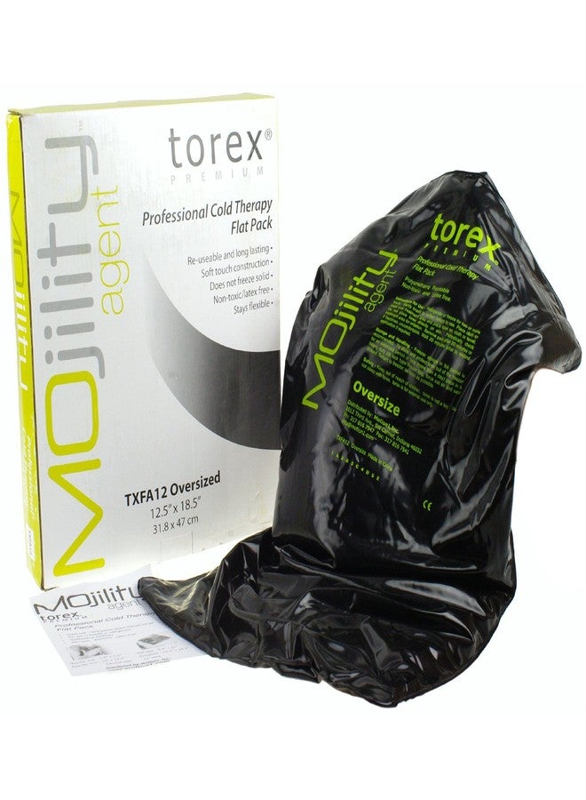 Torex Cold Pack Black Oversize 12.5 x 18.5 inches, Durable and Reusable - Image 1