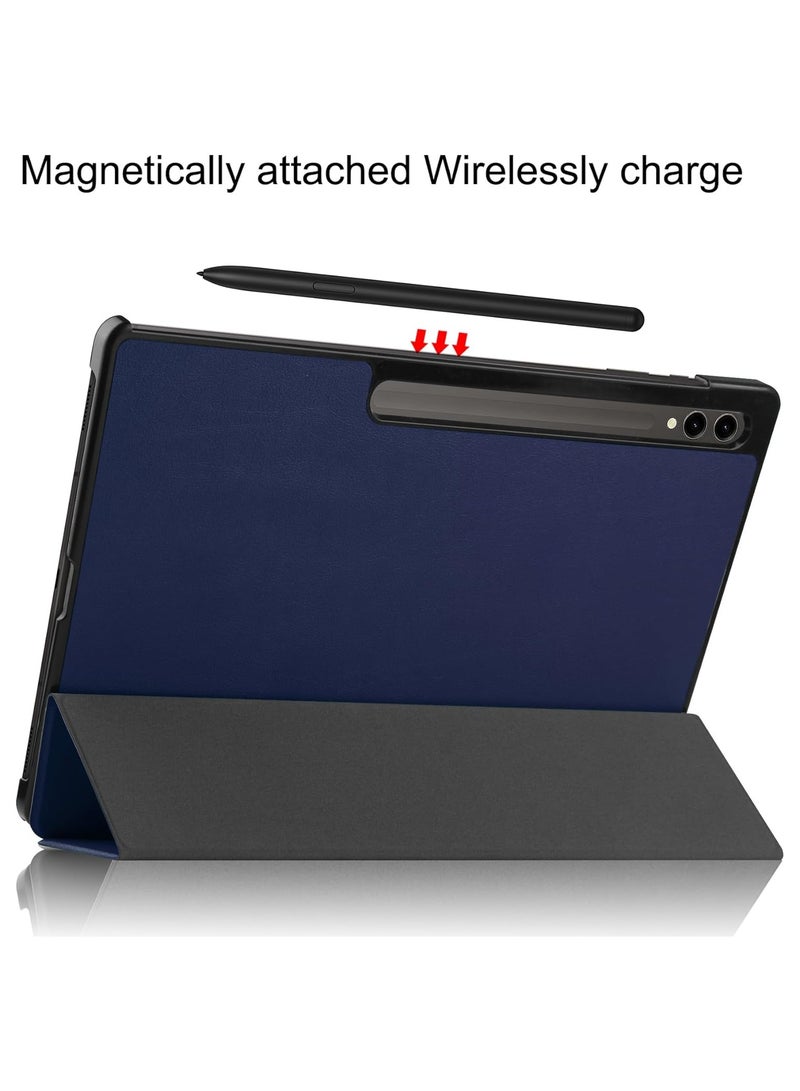 عام جالاكسي تاب اس 9 الترا 14.6 " حافظة 2023 [اس ام-اكس 910/اكس 916/اكس 918] حافظة-حافظة صلبة فائقة النحافة ثلاثية الطي مع غطاء حماية تلقائي للنوم / الاستيقاظ [دعم القلم المغناطيسي الشحن] - Image 4