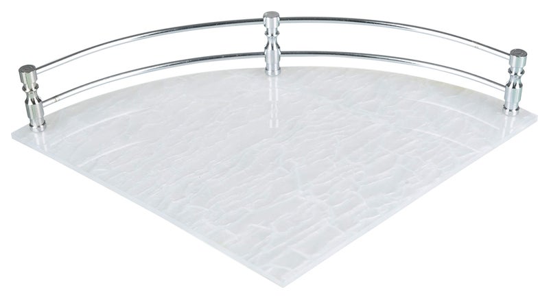 STIMULUS Acrylic Bathroom Corner Shelf Set of 3 | 8x8 Inch (20x20 cm) Wall Mounted Storage Rack | Transparent Multipurpose Corner Organizer Shelf - Image 2