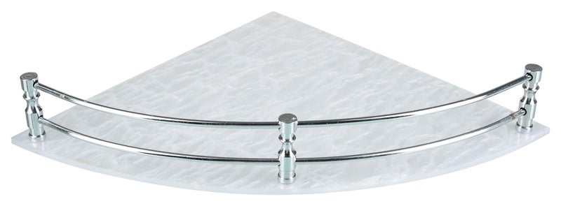 STIMULUS Acrylic Bathroom Corner Shelf Set of 3 | 8x8 Inch (20x20 cm) Wall Mounted Storage Rack | Transparent Multipurpose Corner Organizer Shelf - Image 3
