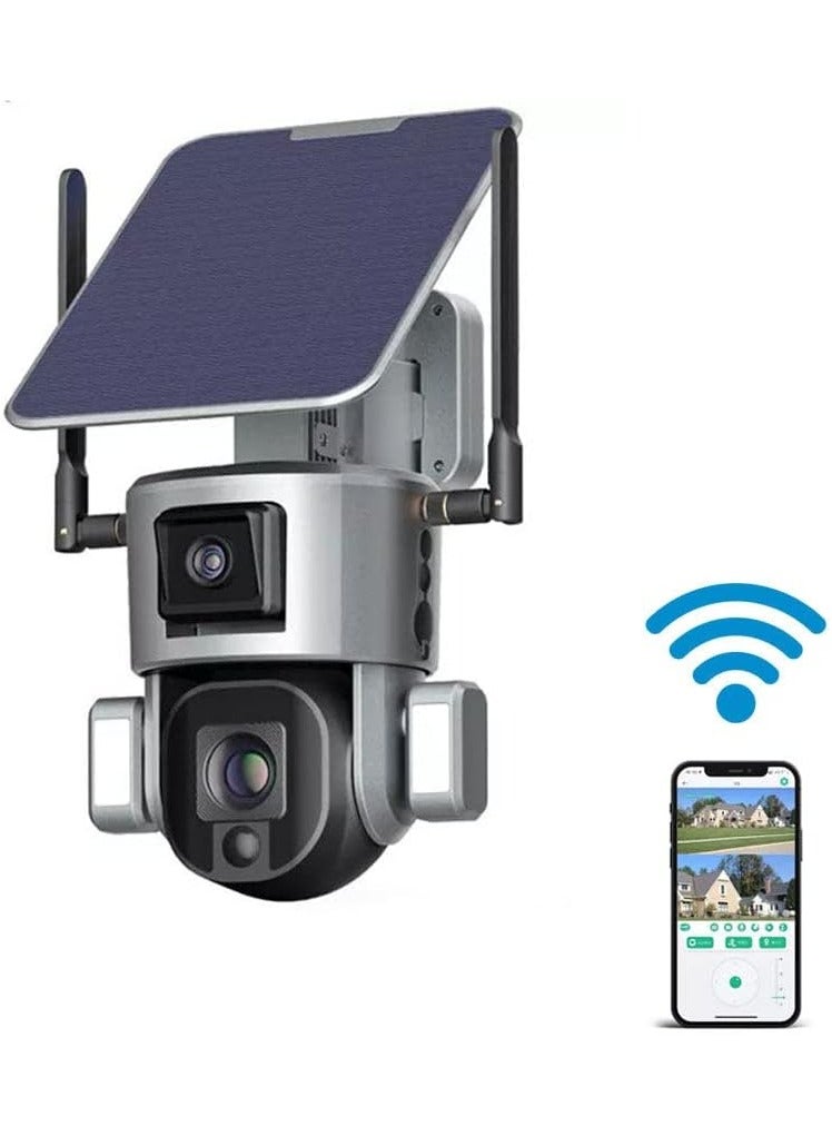 CRONY S5 WiFi-4K-8MP-10X Solar Dual Linkage Battery PTZ Camera - Image 2