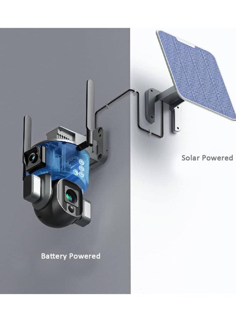 CRONY S5 WiFi-4K-8MP-10X Solar Dual Linkage Battery PTZ Camera - Image 3