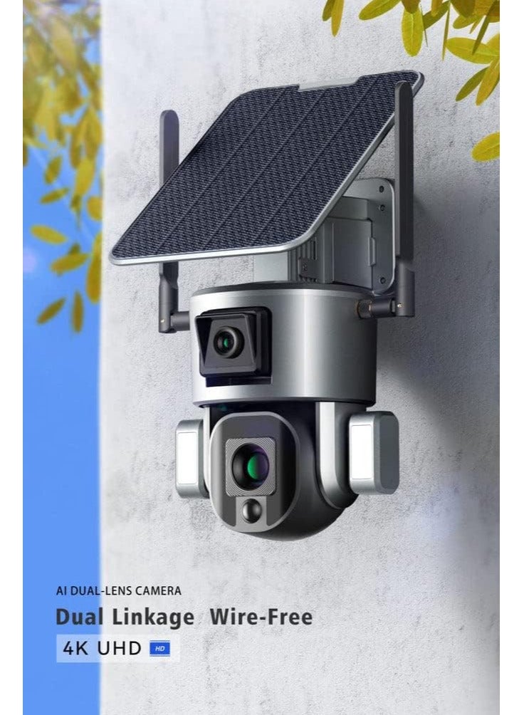 CRONY S5 WiFi-4K-8MP-10X Solar Dual Linkage Battery PTZ Camera - Image 4