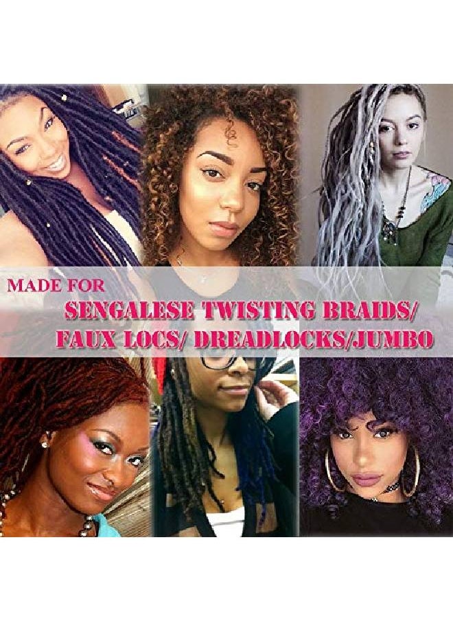 BLUPLE - Brazilian Wool Hair 1 Roll Black Acrylic Yarn For African Hair Braiding Sengalese Twisting Jumbo Braids/Crochet Faux Locs/Wraps/Dreadlocks - Image 1