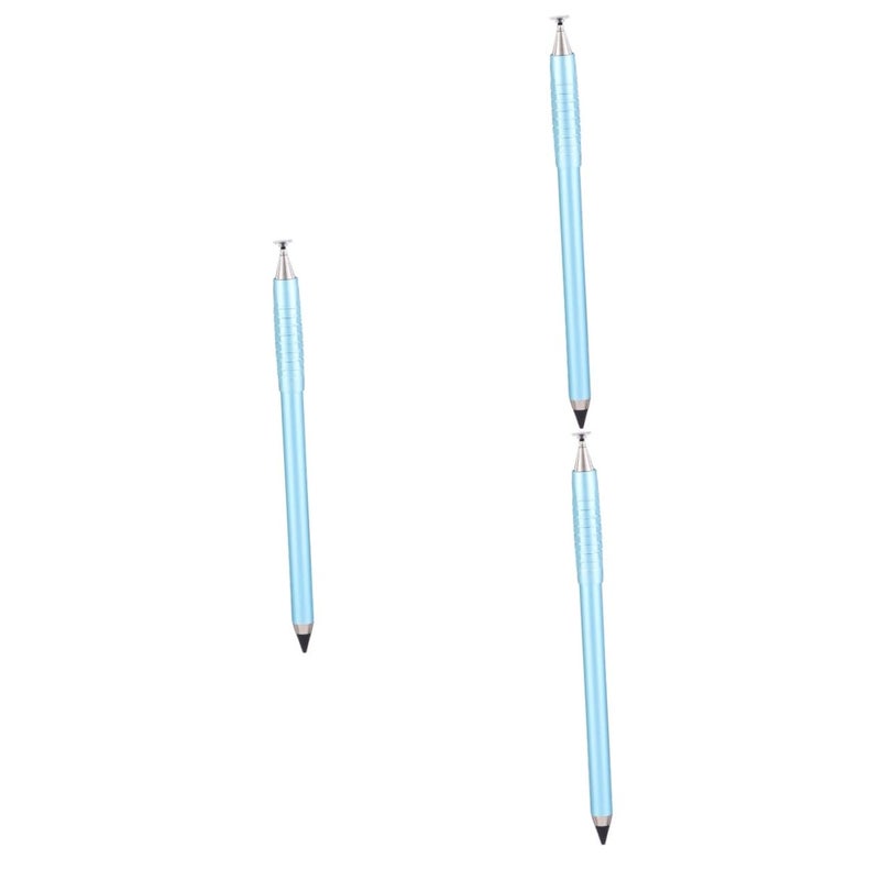 Blue 3Pcs Capacitive Stylus Pen For Touch Screens Smooth Writing Smartphones Tablets - Image 2