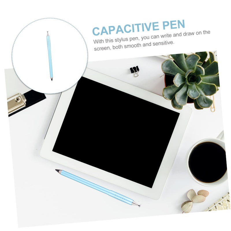 Blue 3Pcs Capacitive Stylus Pen For Touch Screens Smooth Writing Smartphones Tablets - Image 5