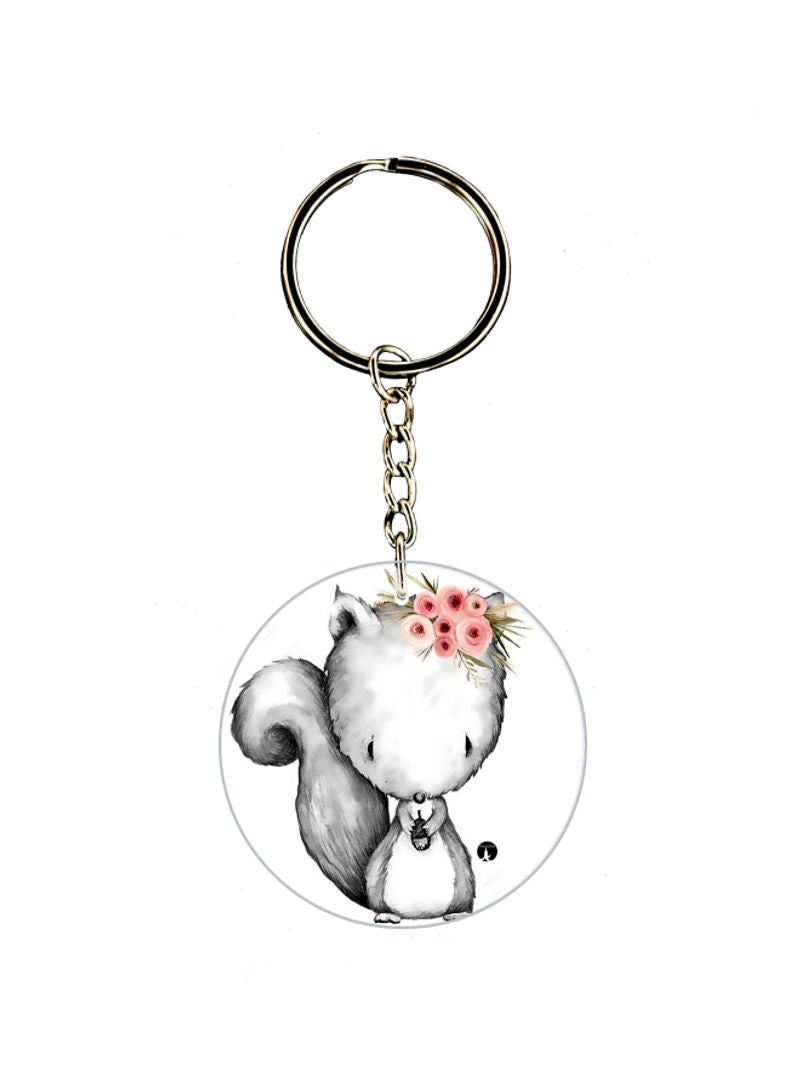 Cartoon Printed Keychain