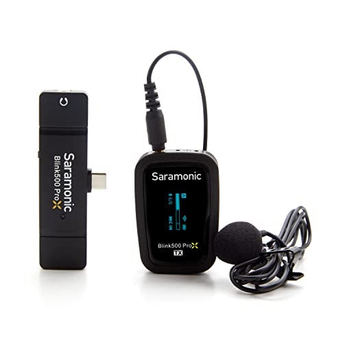 Saramonic Blink 500 Prox B5 Wireless Microphone System with Lavalier for iPhone15/16/17&Android, iPad, Mobile & Computers, USB C Mini Lapel Microphone Wireless for Video Recording, Streaming - Image 2