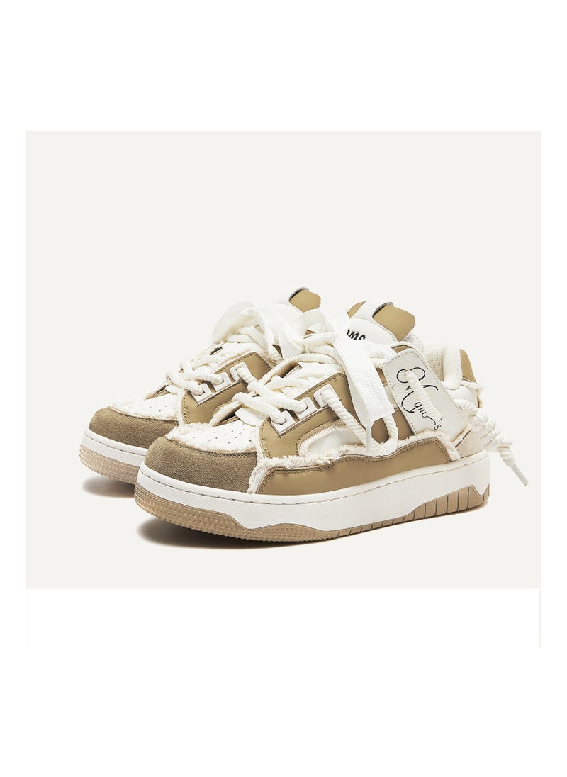 KUYING - New Thick Sole Elevated Board Shoes - Image 1