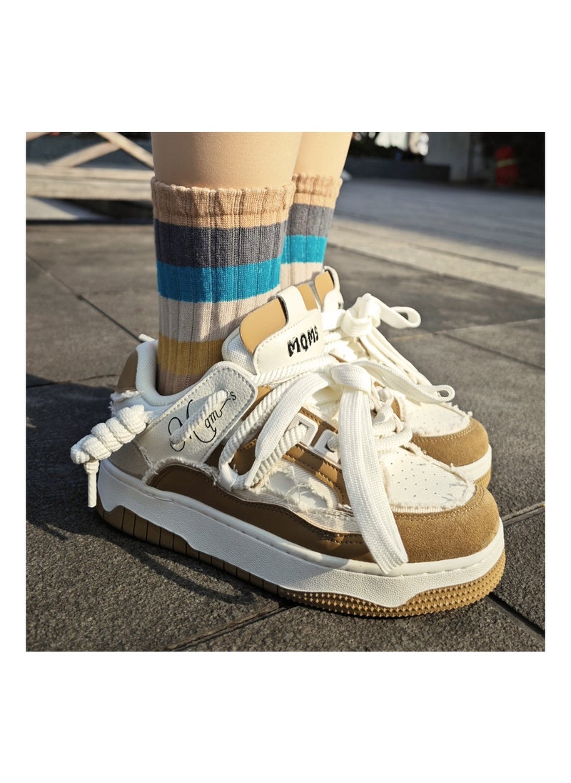 KUYING - New Thick Sole Elevated Board Shoes - Image 1