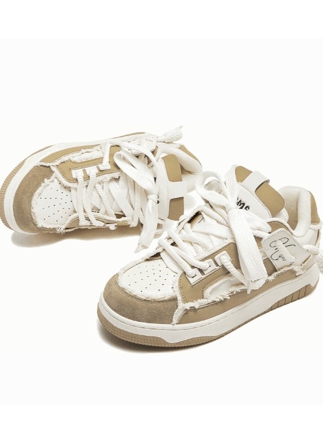 KUYING - New Thick Sole Elevated Board Shoes - Image 1