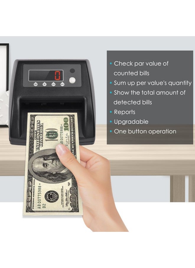 Bisofice - Mini Uv Counterfeit Bill Detector Euro/Usd/Gbp Money Counter Automatic Money Detection By Uv Mg Ir Image Paper Quality Size Thickness Suitable For Small Business (Euro/Usd/Gbp) - Image 1