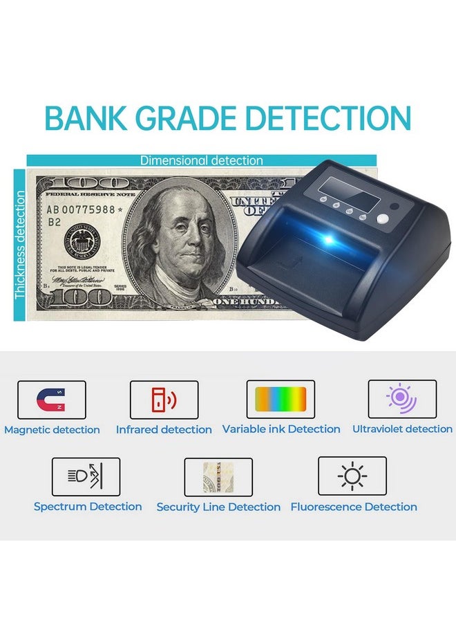 Bisofice - Mini Uv Counterfeit Bill Detector Euro/Usd/Gbp Money Counter Automatic Money Detection By Uv Mg Ir Image Paper Quality Size Thickness Suitable For Small Business (Euro/Usd/Gbp) - Image 1