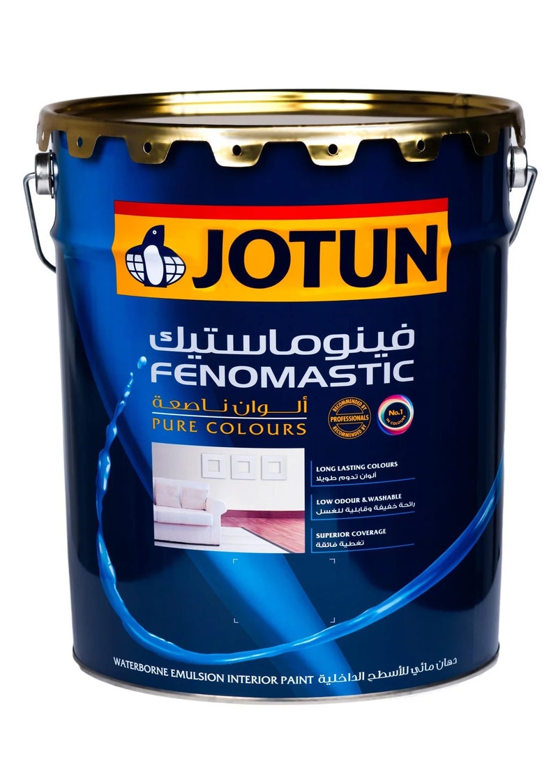 Jotun Fenomastic Pure Colours Matt 18L White – Interior Emulsion Paint, Smooth Finish & Rich Colour Performance