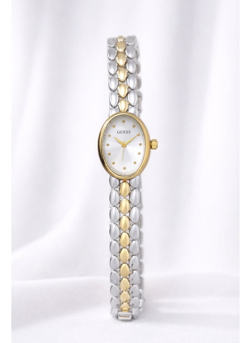 ساعة يد نسائية جيس ستانلس ستيل ثنائي اللون – عرض تناظري