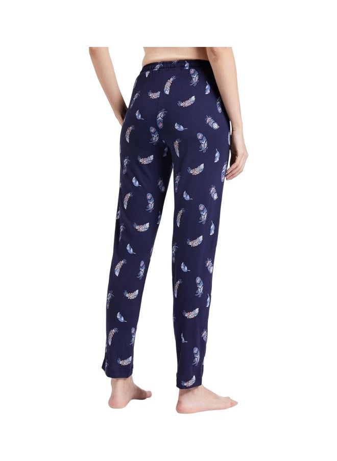 JOCKEY Jockey RX09 Women Micro Modal Cotton Relaxed Fit Printed Pyjama with Lace Trim on Pockets  - Image 2
