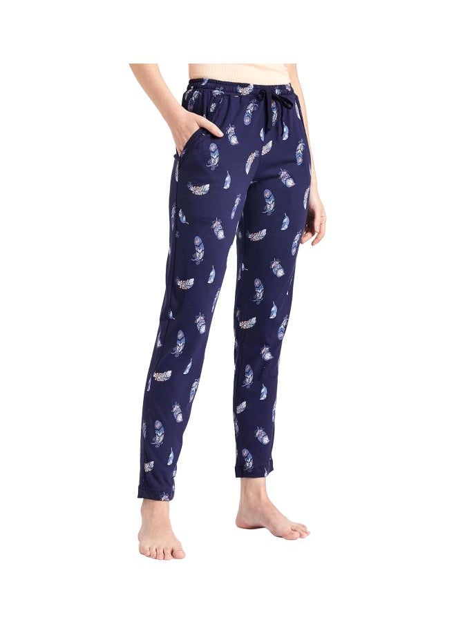 JOCKEY Jockey RX09 Women Micro Modal Cotton Relaxed Fit Printed Pyjama with Lace Trim on Pockets  - Image 1