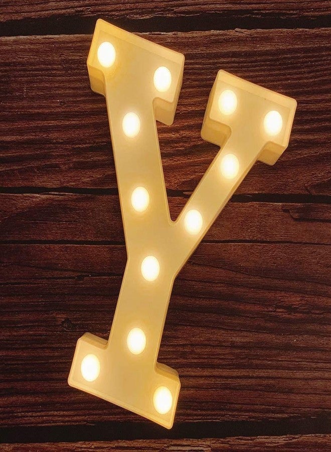MIRADH LED Marquee Letter-Y Alphabet Light Up for Decoration - Image 1