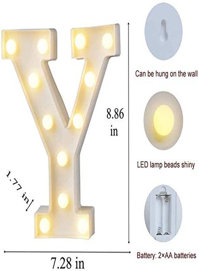 MIRADH LED Marquee Letter-Y Alphabet Light Up for Decoration - Image 2